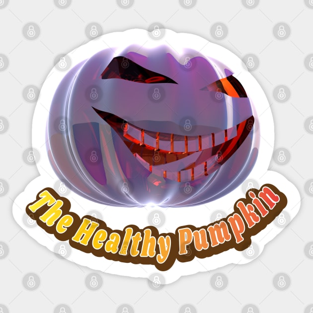 The healthy pumpkin Sticker by Leo Stride